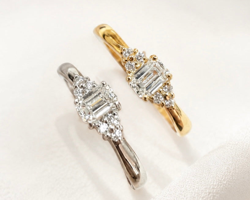 No.5ダイヤリング0.25ct/0.04ct　