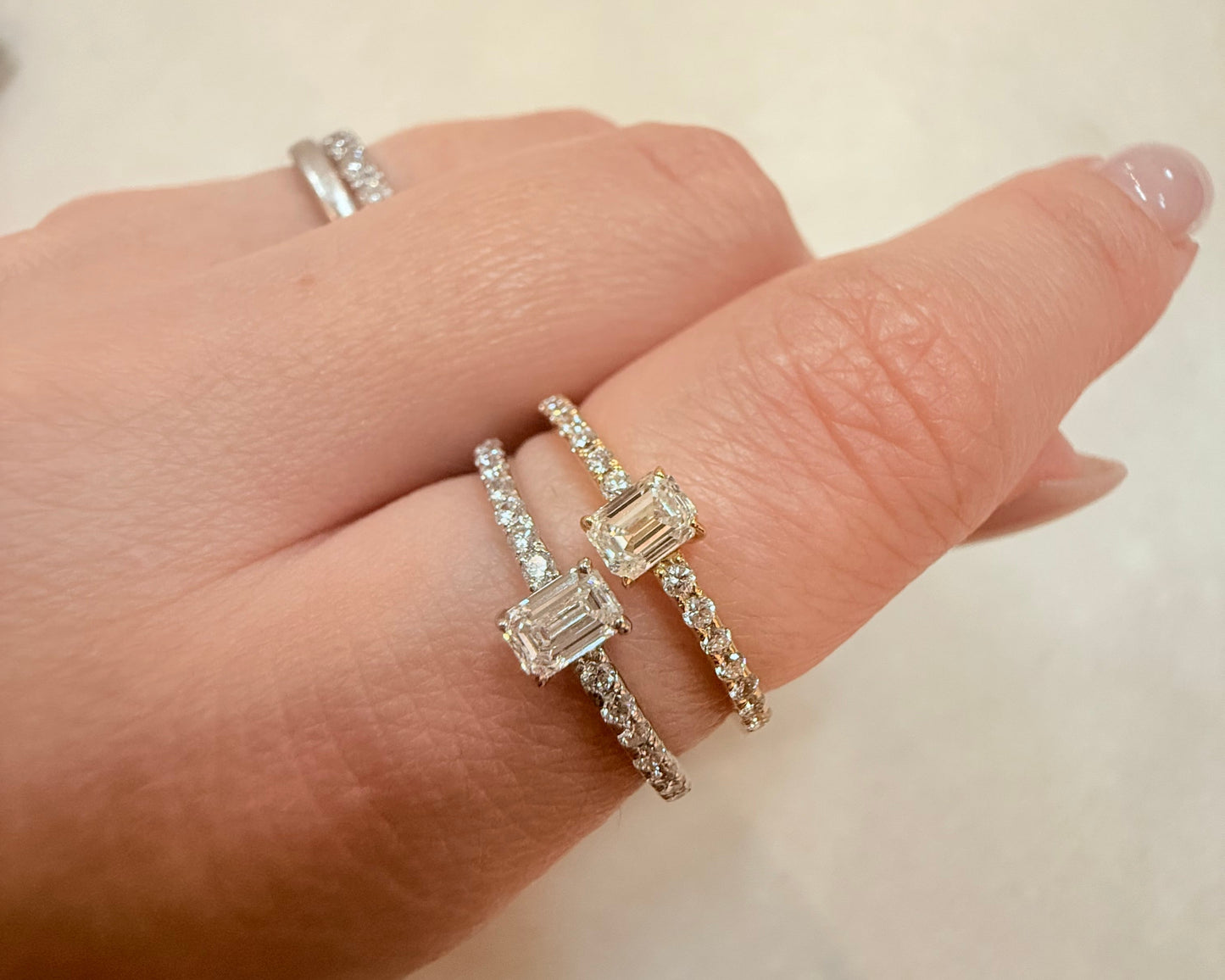 No.2ダイヤリング0.25ct/0.14ct　