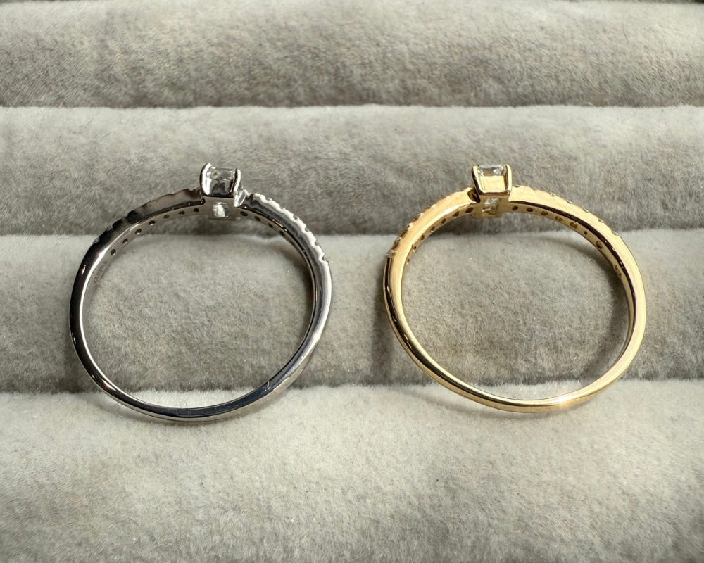 No.2ダイヤリング0.25ct/0.14ct　